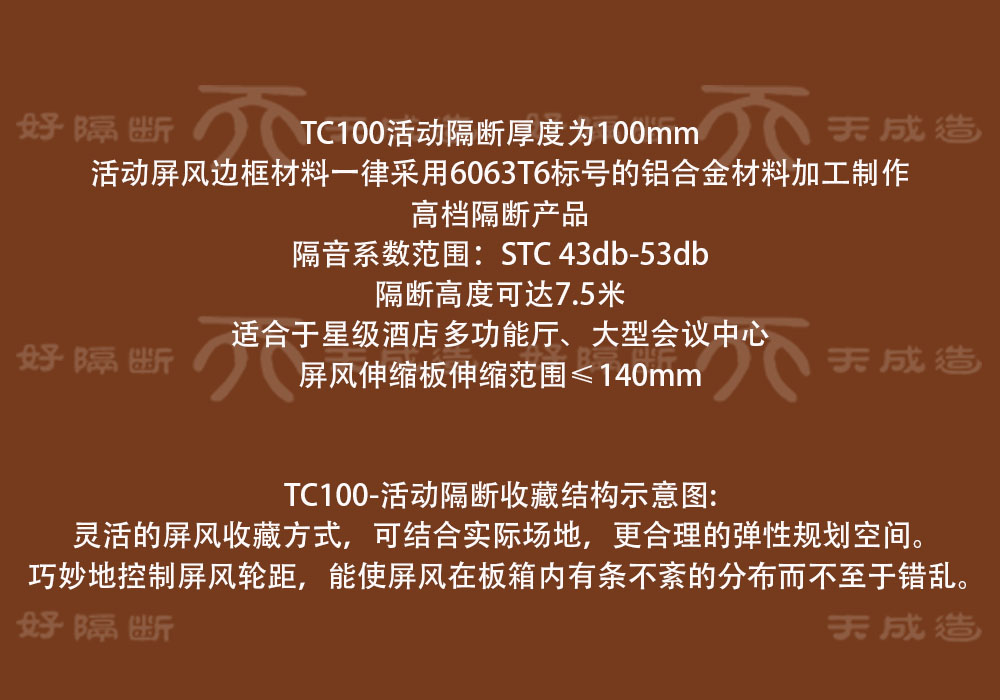 TC100型隔断产品